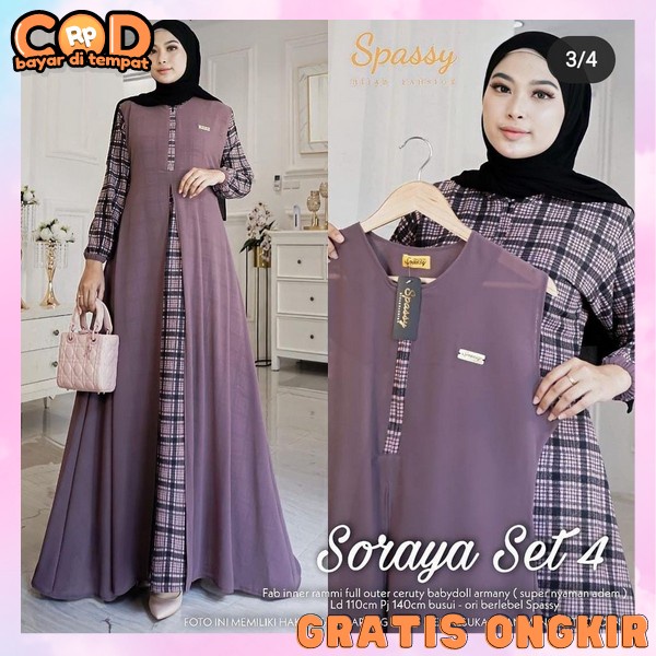 Gami Ibuk Busui Pesta Elegan Gsmis Muslim Buat Lebaran Modern Gami Wnita Import Gamus Perempuan Leba