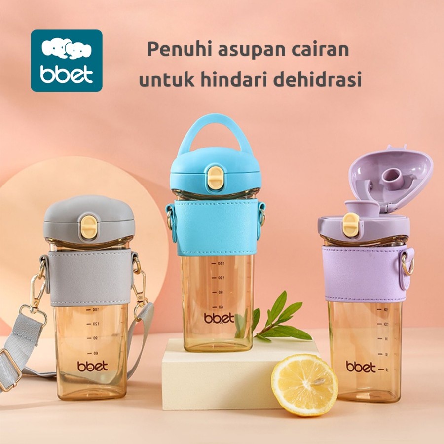 BBET PPSU Drinking Bottle With Strap | Botol Minum Anak PPSU Tali