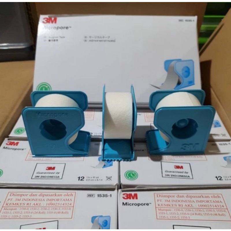 Plester Mikropor 1"/Plester 3M/Plester Putih Mikropore