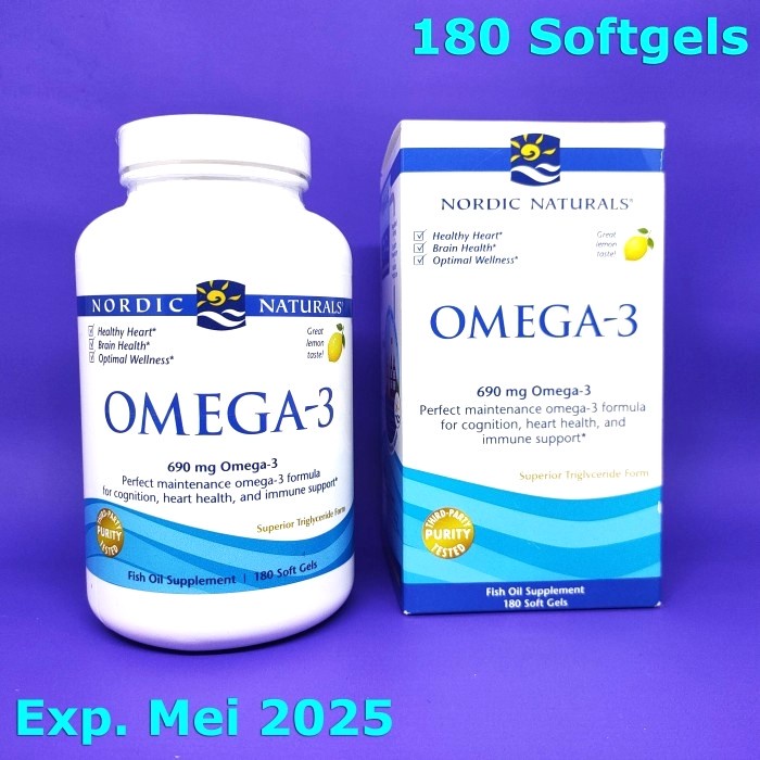 Nordic Naturals Omega-3 690 mg 60 120 180 Softgel Omega 3 ORI - 180 Softgels