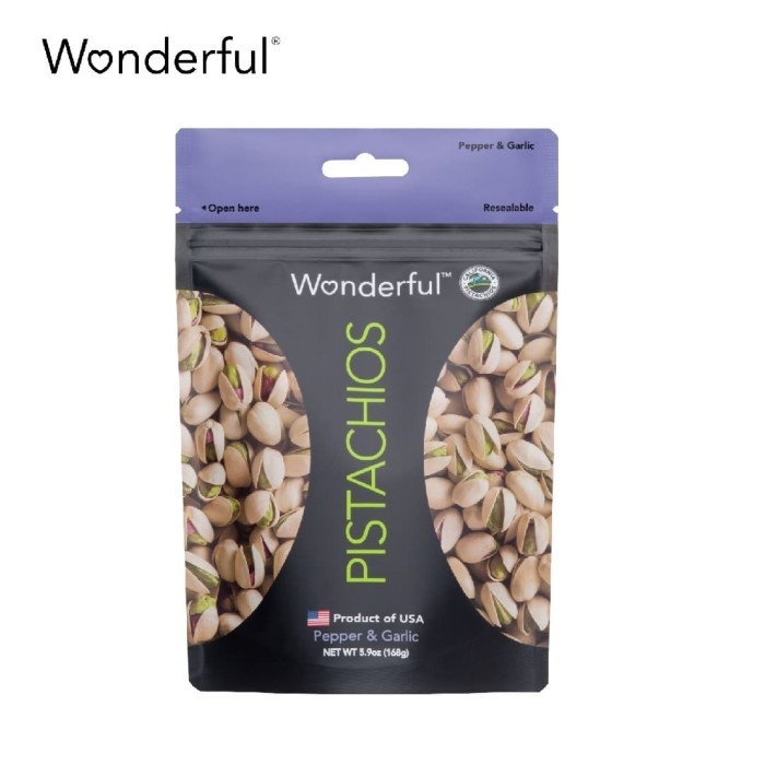 

Wonderful Pepper & Garlic Pistachios 168gr