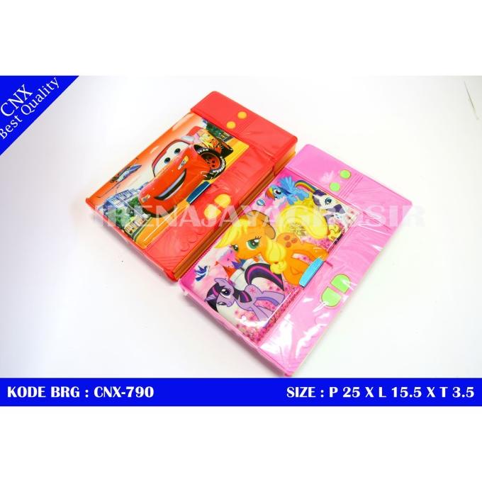 

KOTAK PENCIL PENSIL CASE TEMPAT PENSIL JUMBO BESAR TOMBOL SERUTAN