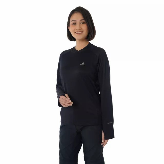 bismillahEIGER Bismillah Kaos Cewek  DYNA ACTIVE LS TEES 7617 Panjang Awet - Hitam, S