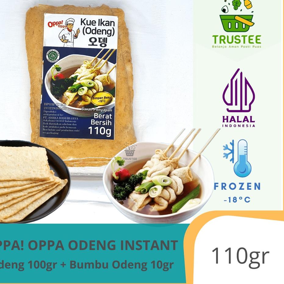 

Promo 7.7 Oppa! Oppa Oden Odeng 3 Lembar Eomuk Korean Fish Cake 100g + Bumbu Halal