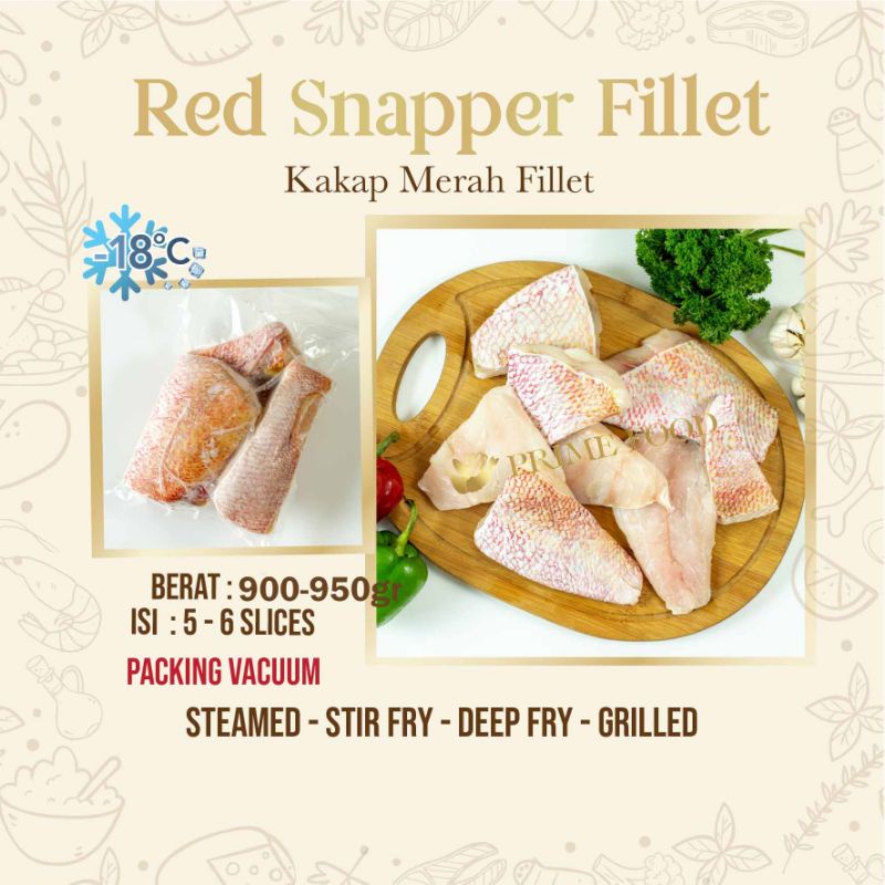 

Red Snapper Fish Fillet Ikan Kakap Merah MM0096