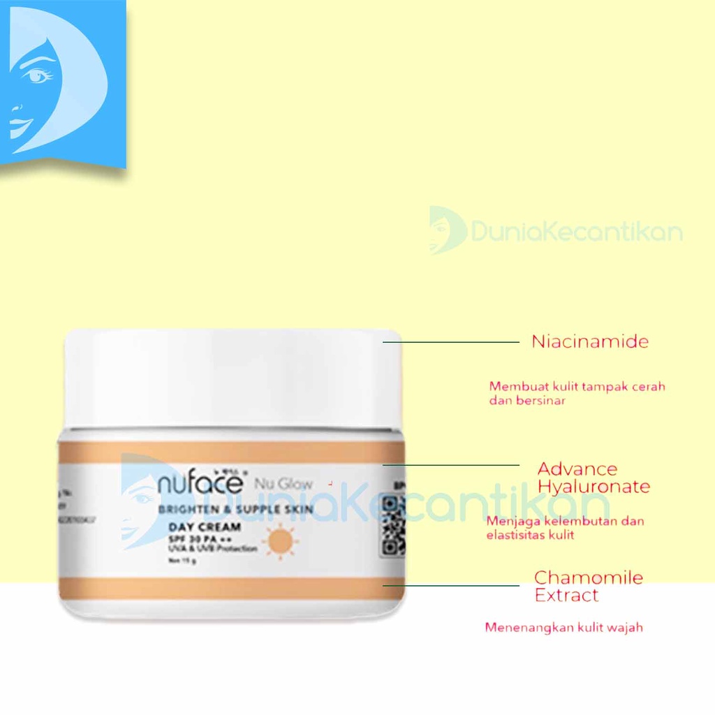 Nuface Nu Glow Brighten &amp; Supple Skin Day &amp; Night Cream Nu Glow Acne Prone Care Night Gel Day Cream Nuface Hydralock &amp; Youthful Night Cream Malam - Skincare Fuji