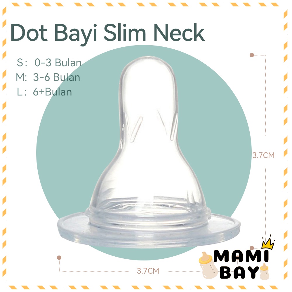 Mamibayi Silicone Nipple Dot Bulat Bayi 3.7 cm BPA Free