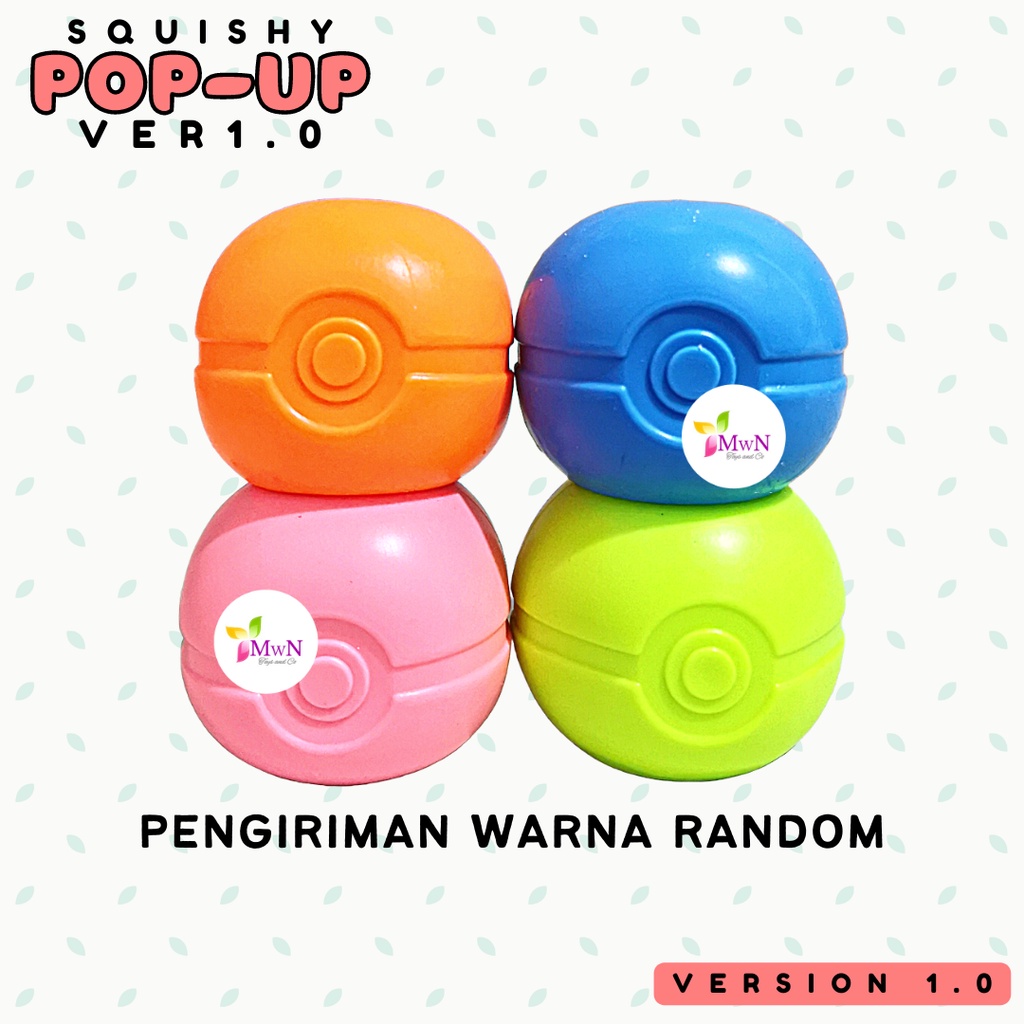 MWN Mainan Squishy Pop up Animal ver 1.0 / squishy Anti stress ver 1.0