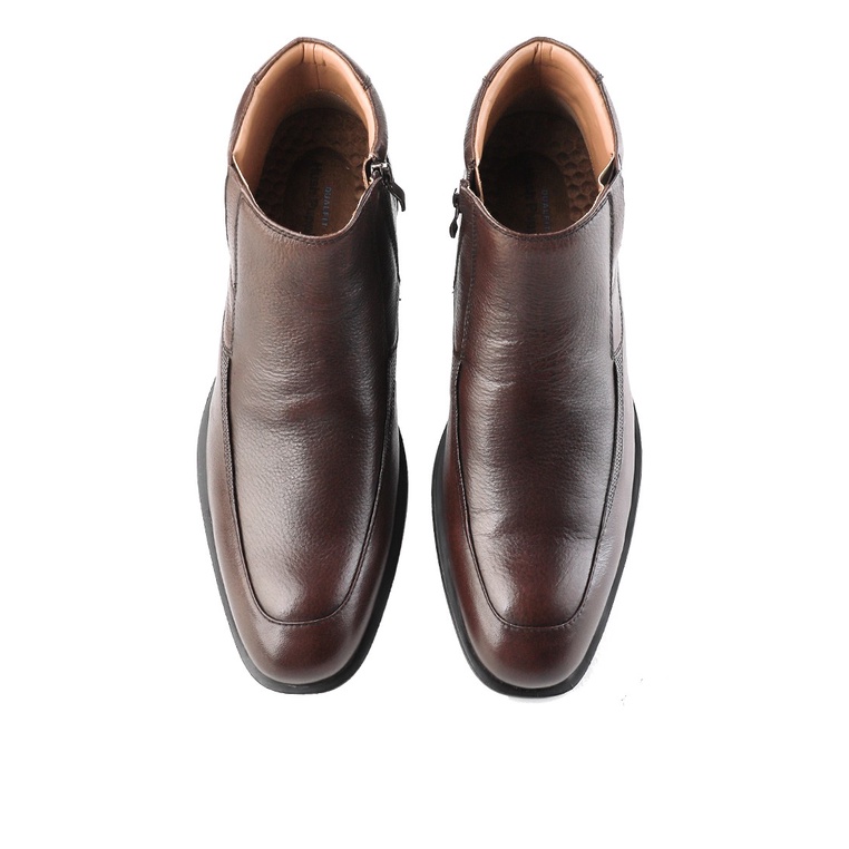 HM234 SEPATU BOOT KULIT HUSH PUPPIES PRIA KERJA KANTOR BRANDED ORIGINAL COKLAT BROWN