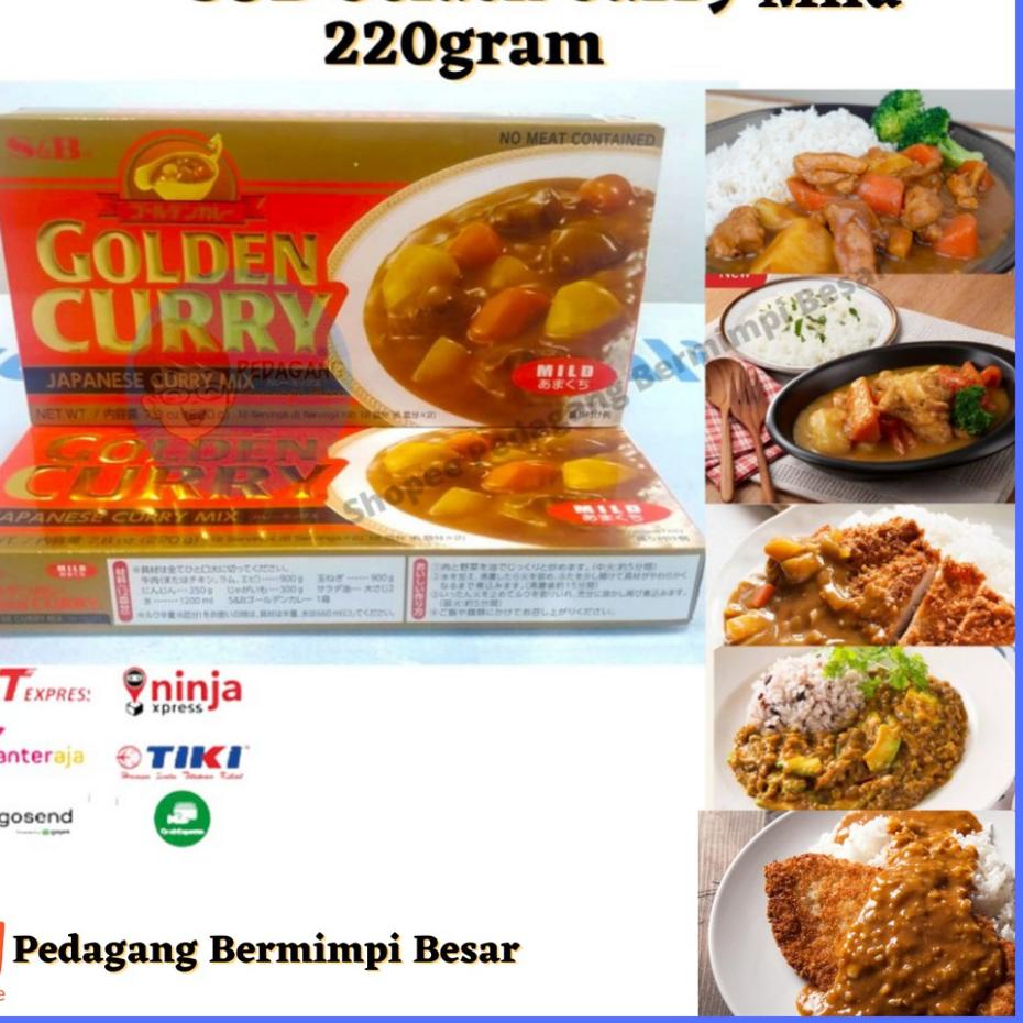

░☺░ S&B Golden Curry 220gr Mild | Kari Blok | Kari Jepang