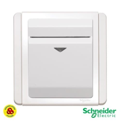 Schneider Saklar Kartu Neo E3031Ekth Ww Hotel Key Card Switch White