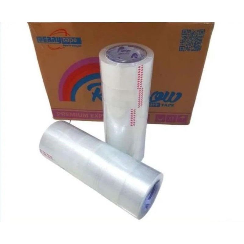 

1 SLOT/6 ROLL LAKBAN/ISOLASI/LAKBAN BENING RAINBOW/LAKBAN OPP BERRY BENING 100 YARDx48 MM TS