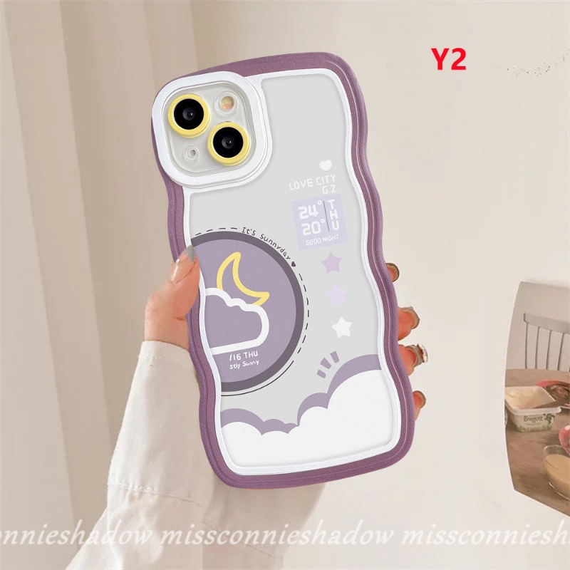 Vivo Y02 Y15s Y21s Y21 Y12i Y35 Y02s Y33s V25 V25E Y16 Y22s Y11 Y20 Y12 Y93 Y12s V20 V21 Y30 Y91C Y75 Y91 Y22 Y15 Y17 Y15A Love City Day Night Ramalan Cuaca Couple Soft Cover