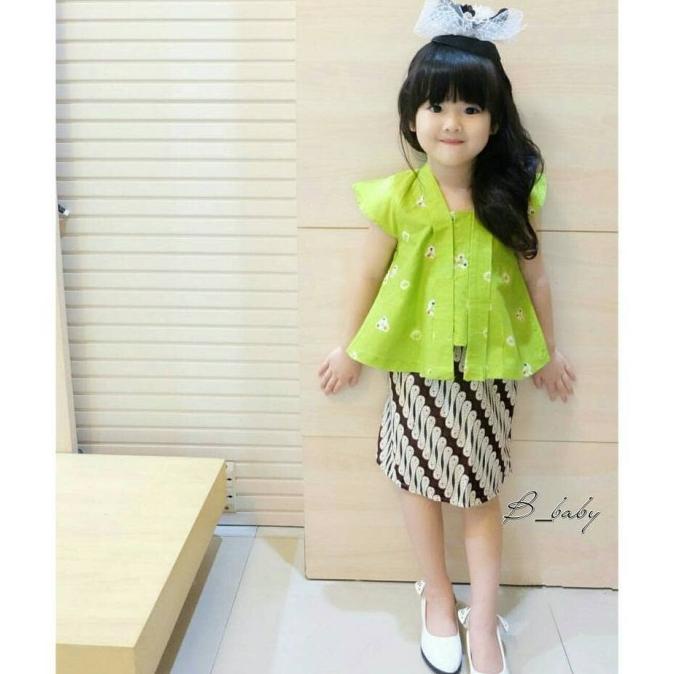 Kebaya Kutubaru Anak - Jumputan Ori