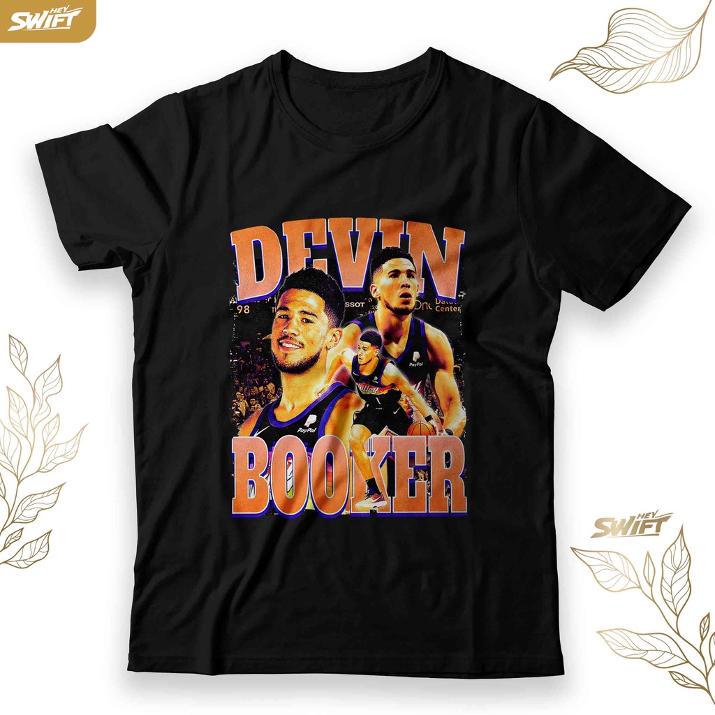 KAOS Devin Booker NBA Phoenix Suns - Vintage Style TSHIRT BAJU DISTRO