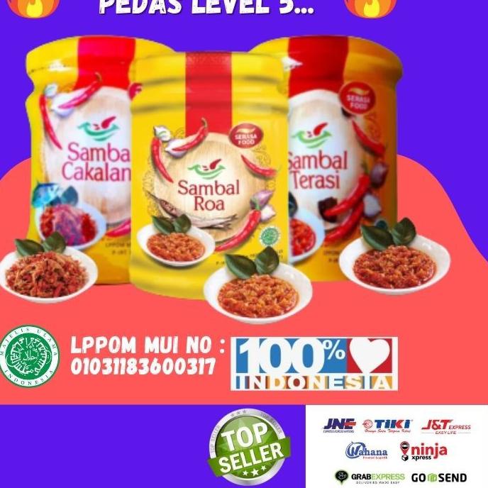 

limited STOCK!Serasa Food Sambal Roa Botol Plastik 200 gr|SQ1