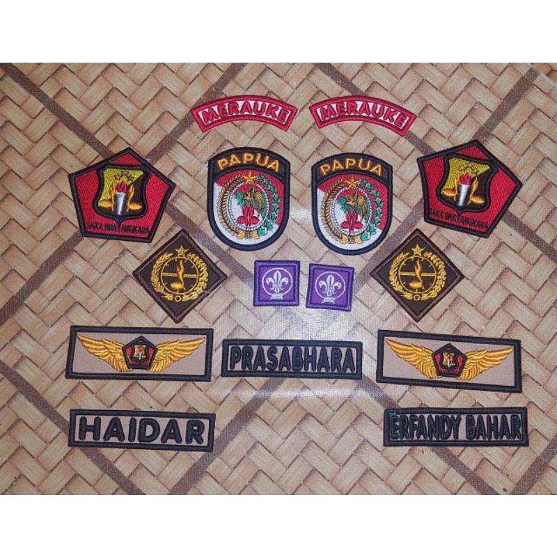 Badge Custom Bordir Premium Pramuka
