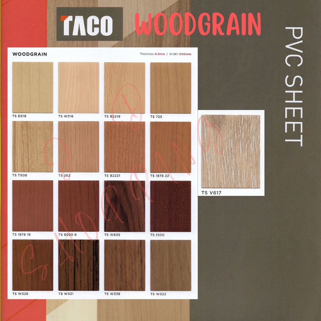 Taco Sheet Woodgrain 2 - PVC Sheet Woodgrain 2