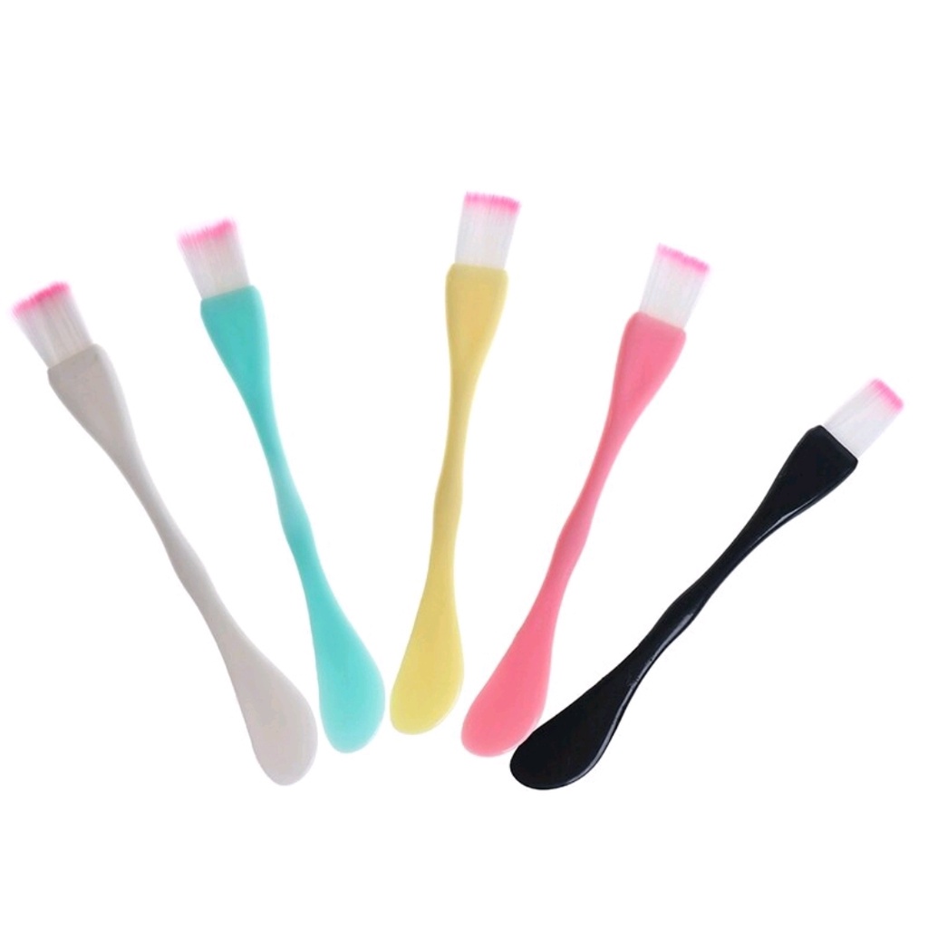 Kuas Masker 2 fungsi kuas dan spatula 2in 1 kuas masker spatula