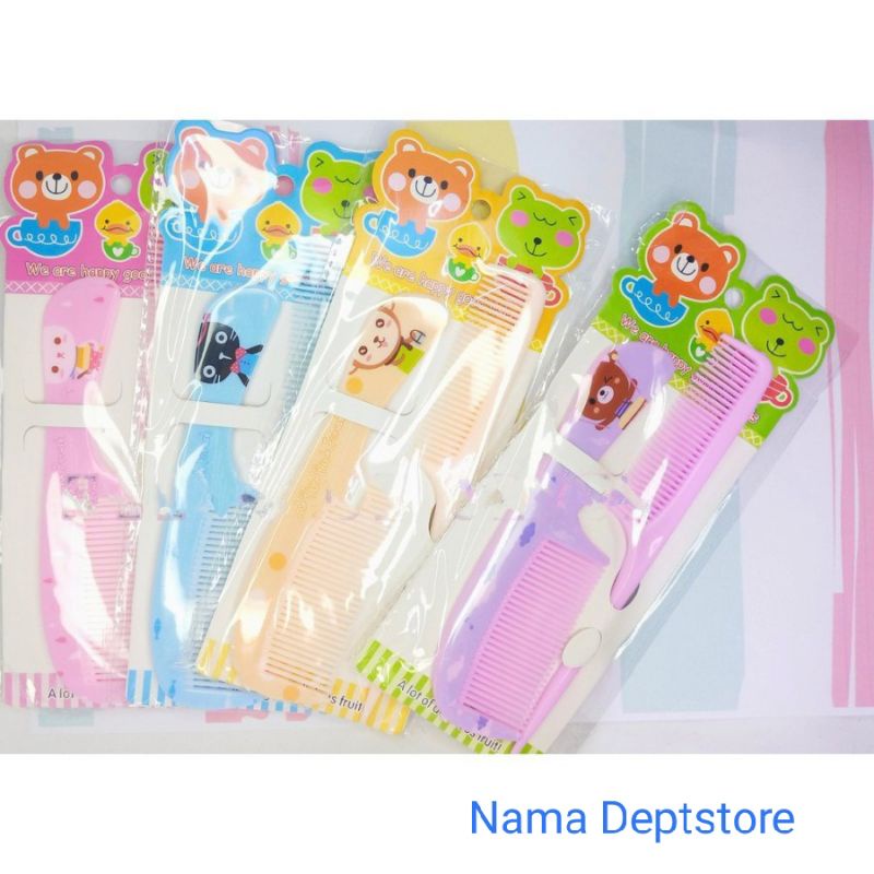 Nama - sisir Karakter mini set isi 2 / hair com / sisir rambut anak