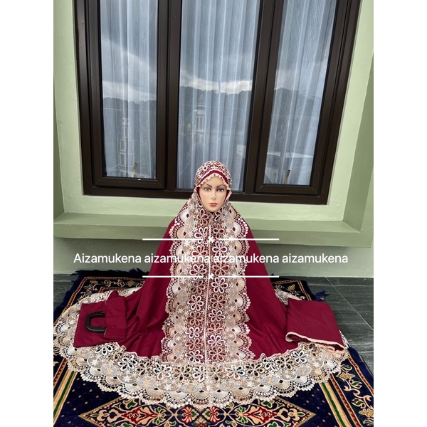 mukena seroja katun warna full kd (COD)