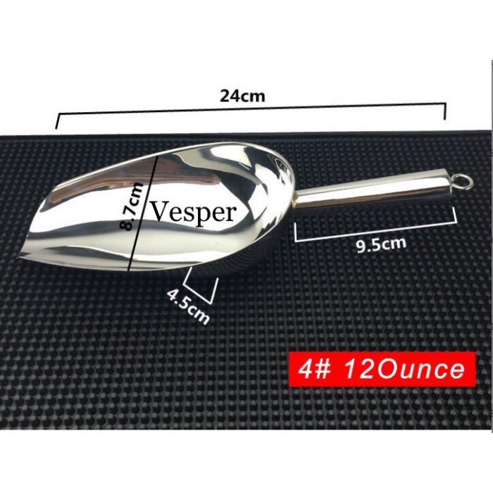 Rak Ice Scoop Stainless / Sekop Es Batu Stainless / Ice Cube Shovel