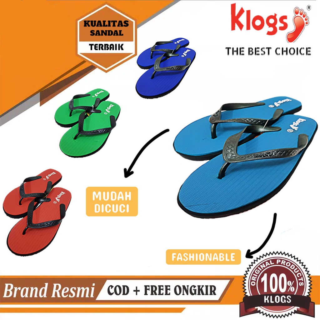 Sandal Jepit/ Sandal Japit/ Sandal Klogs Cowok KL-1220