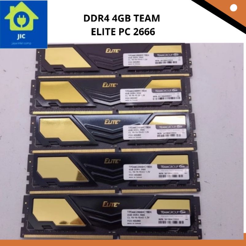 DDR4 4GB TEAM ELITE PC 2666