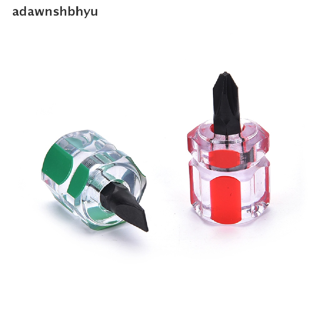 Adawnshbhyu 2pcs Obeng Mini Obeng Mini Screw Driver Pendek Kecil Split Repair Tools Kit Set, ID