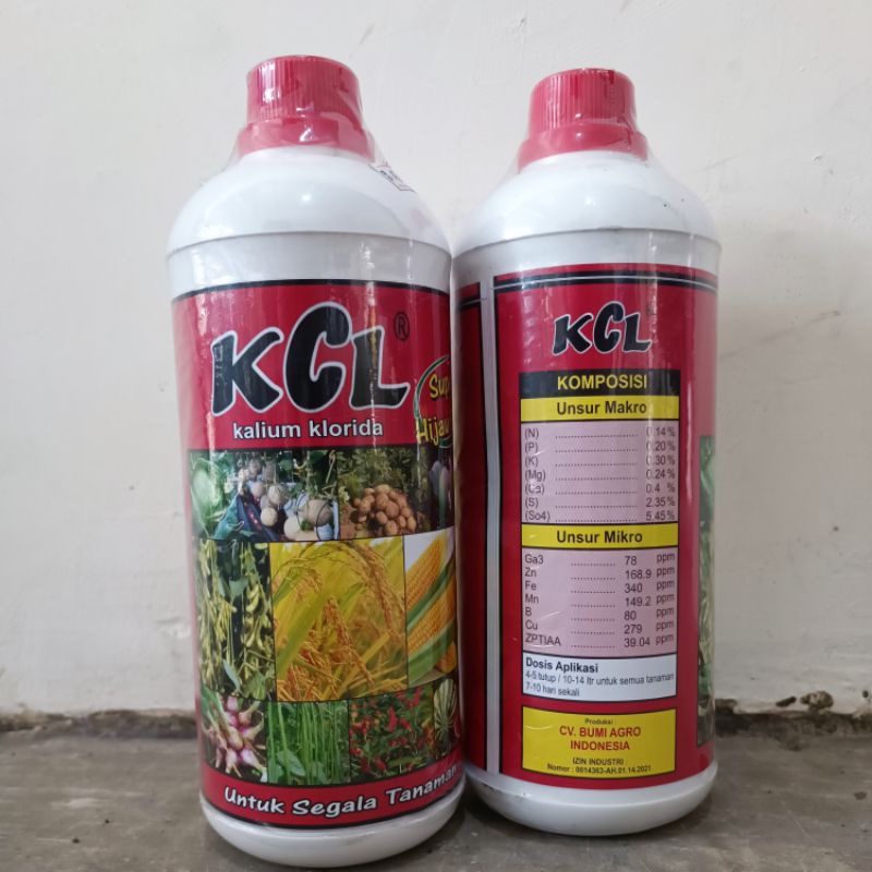 KCL pupuk pembesar ubi dan buah pupuk pelengkap cair