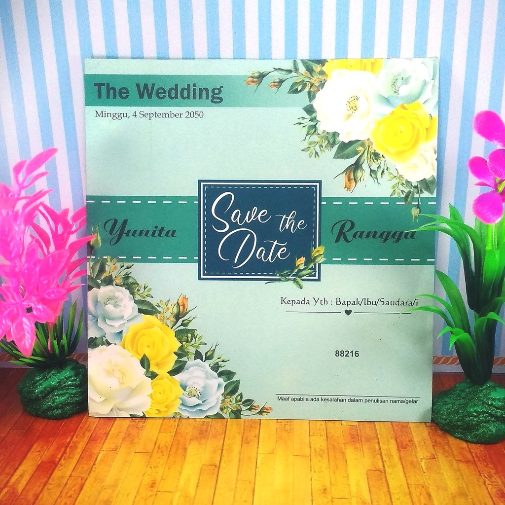 Undangan Erba 88216 Plus Cetak Teks Undangan