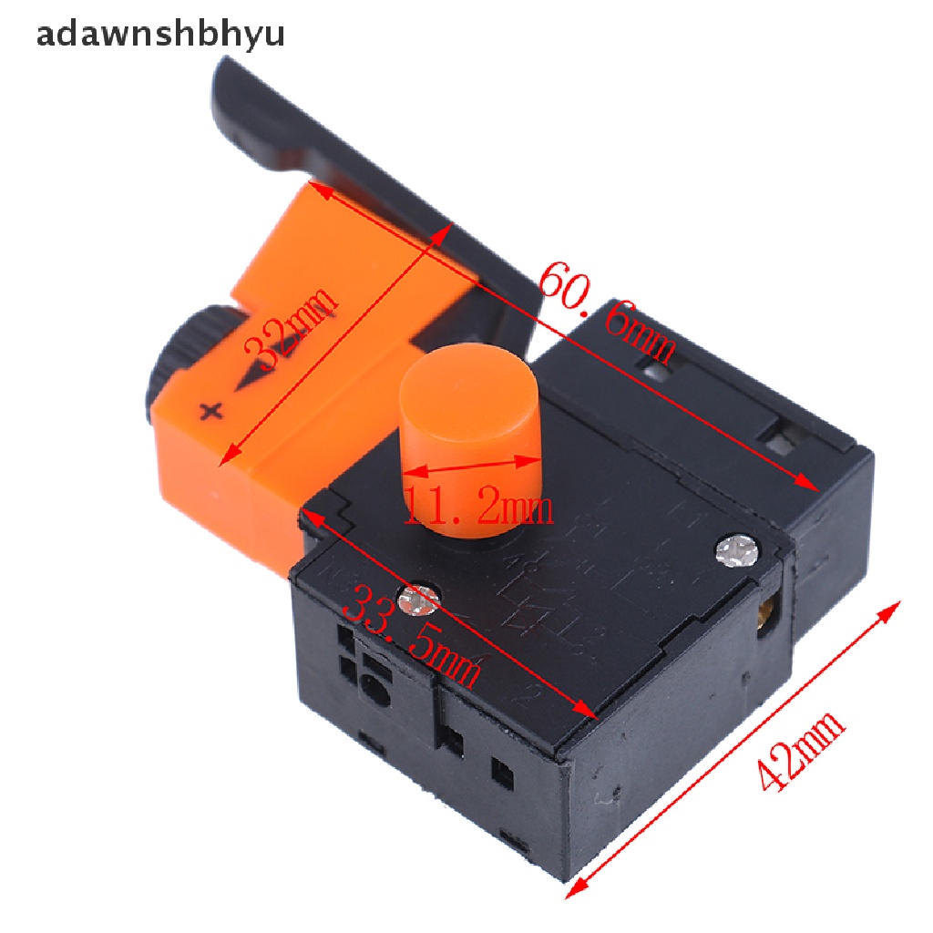 Adawnshbhyu FA2 /61BEK lock on power Bor Tangan Listrik speed control trigger switch 220v6a ID