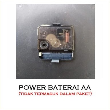 Jam Dinding Tempel Tembok Dingding Polos Warna D25 HITAM Analog Unik Antik