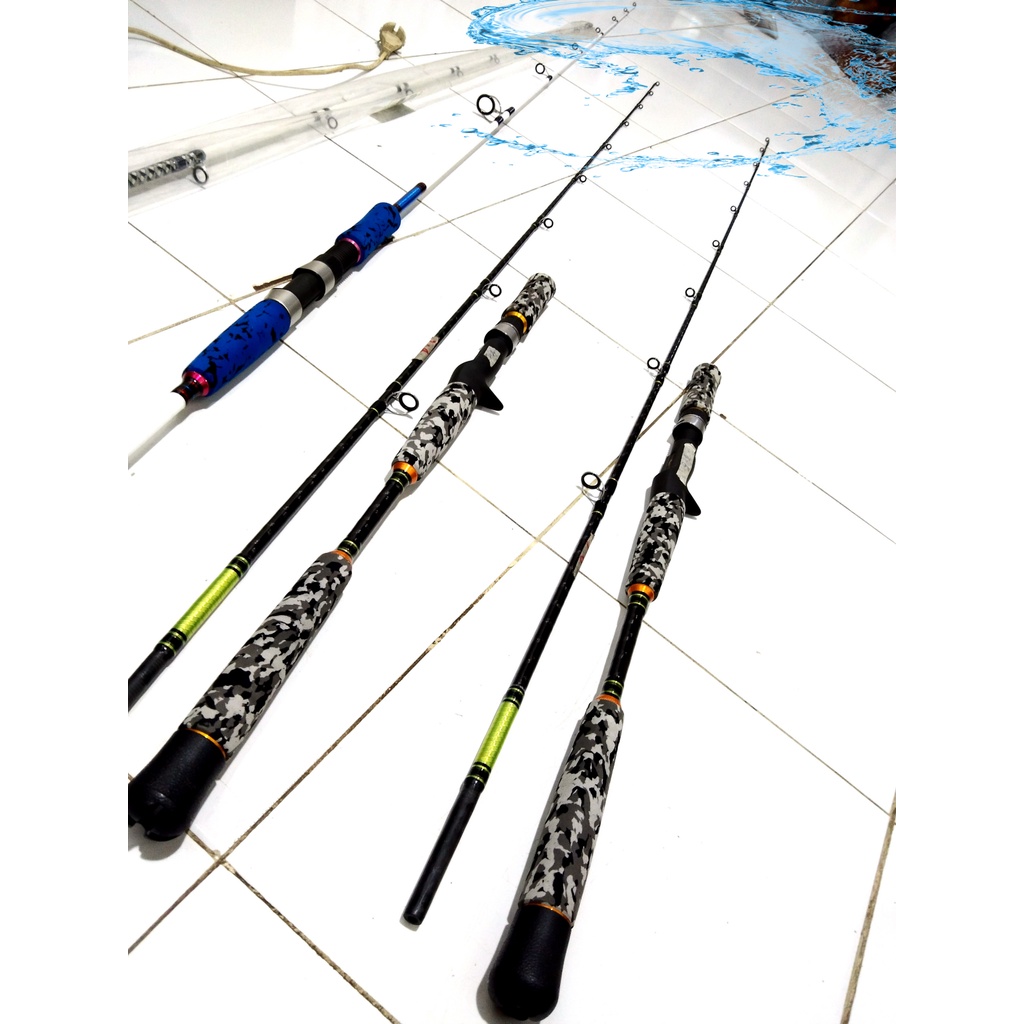 JORAN COSTUM OH JIGGING SPINNING PE 1-3 2 - 4 3 - 5 COSTUM BLANK CARBON X WRAP ULIR  JAMINAN KUALITA