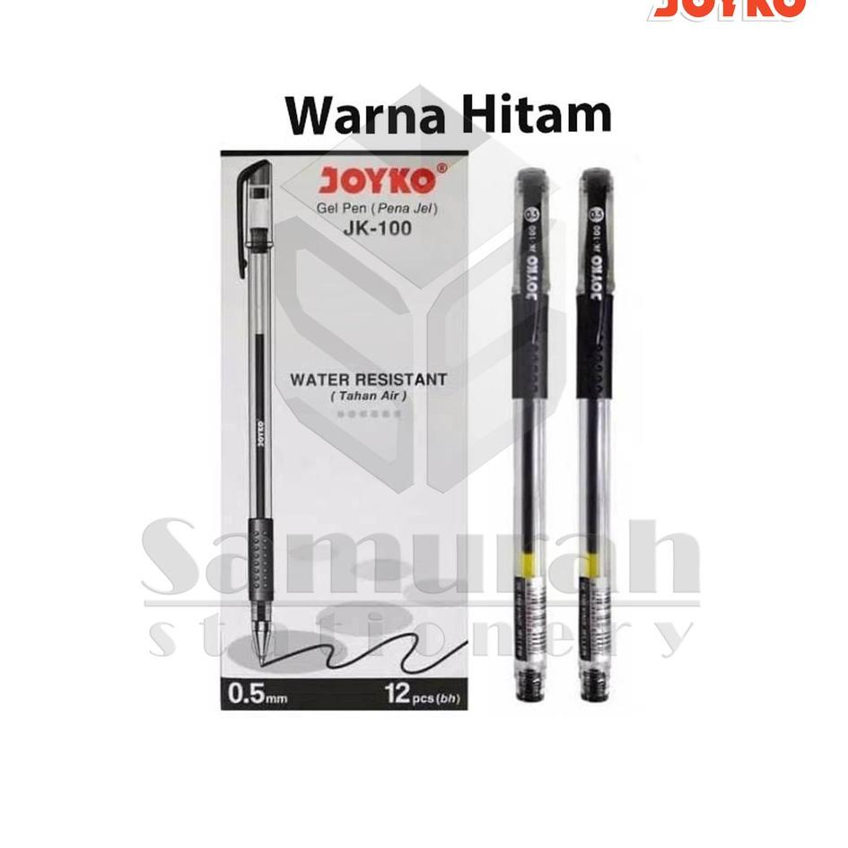 

[KODE PRODUK PERMK7740] Gel Pen Joyko JK 100 (Runcing) / JK 100 NT(Jarum) Pulpen GelPen JK-100 0.5 mm / Bolpen Pengel JK100