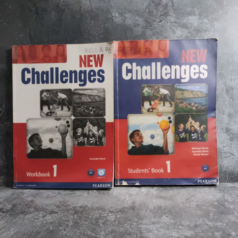 Buku New Challenges 1, Workbook, Students Book, Pearson, Amanda Maris, Michael Harris, David Mower.
