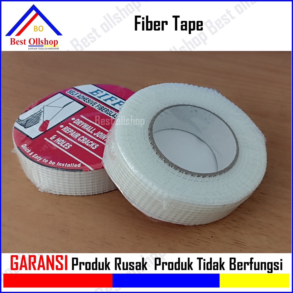 Lakban Kasa Lem Perban Gypsum Fiber / Perban Plafon Gipsum / Perban Gypsum Lem 30mm x 40mtr / Kasa Gypsum