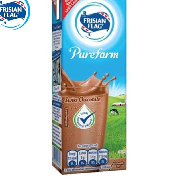 

☇ Frisian Flag UHT Swiss Chocolate 3 x 225 mL ㅭ