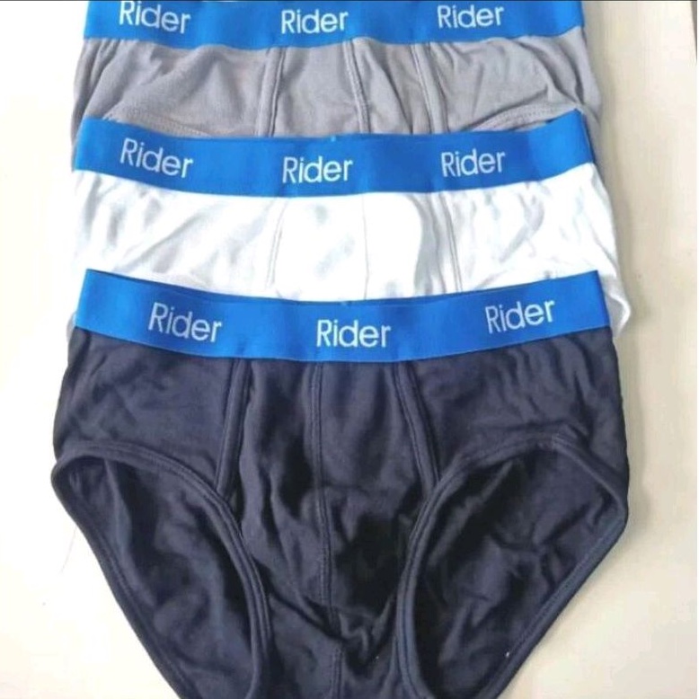 1 box isi 3 pcs CD PRIA RIDER R-333 B/cd pria model karet pinggang boxer