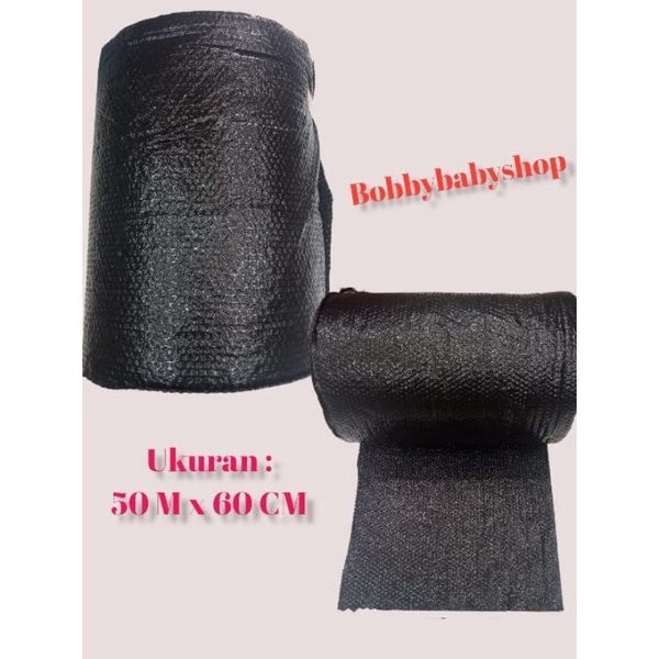 Bubble Wrap Gelembung Roll Hitam 50M x 60Cm