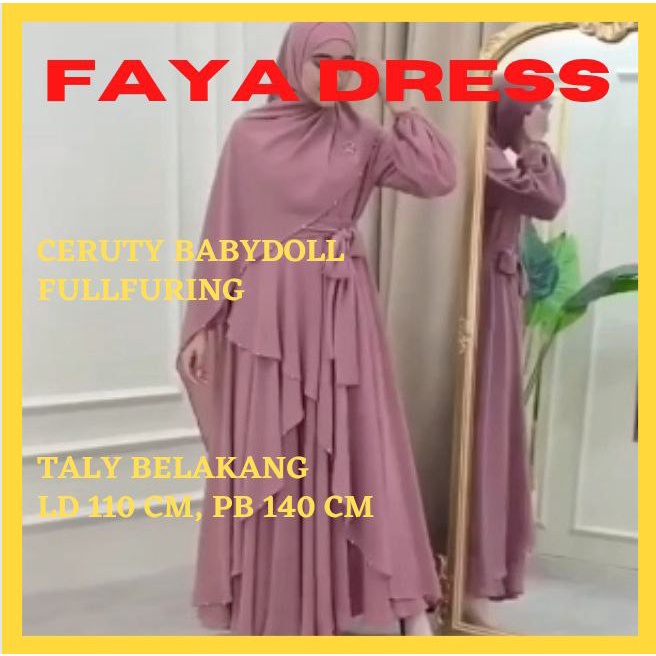 Gamis Muslim Wanita FAYA DRESS