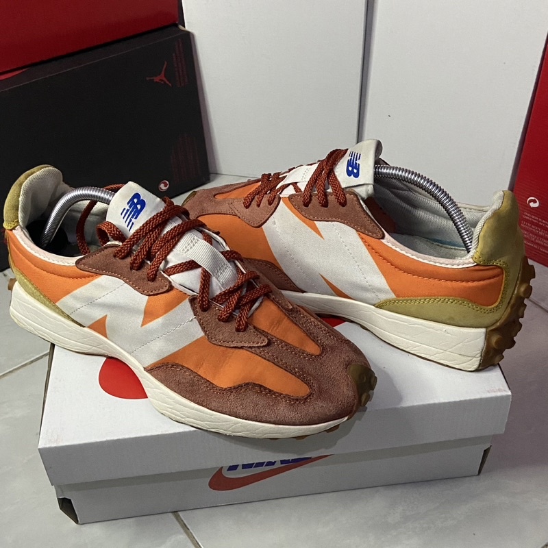 N3w Bal4nce 327 Varisty Orange White Yellow (Second)