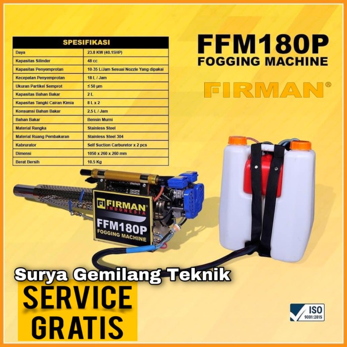 Mesin Fogging Ffm180P Firman Alat Semprot Nyamuk Alat Fogging Machine