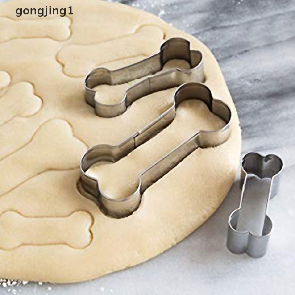 Ggg 1Pcs Cetakan Cookie Cutter Tulang Anjing 3D Sugar Craft Pastry Biskuit Cetakan Kue ID