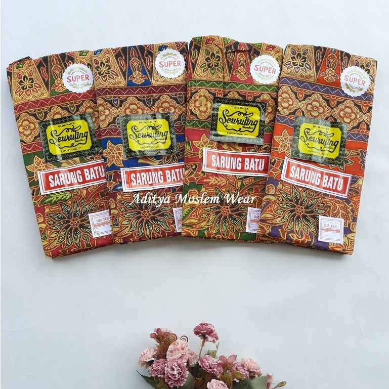 Paket Hemat Isi 4 Pcs Kain Sarung Batik Wanita Sarung Ibu Melahirkan Sarung Batik Halus Cap Seuruling Bamboe