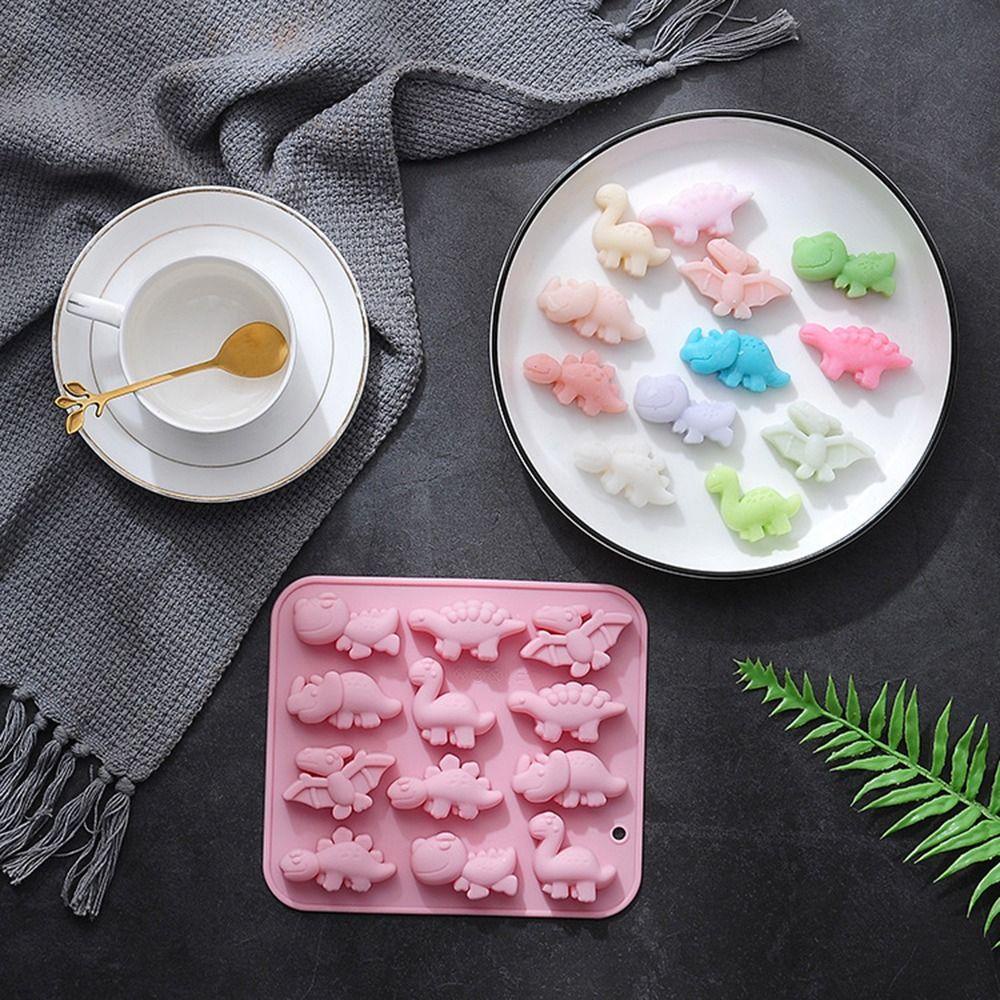 Preva Dinosaurus Cetakan Silikon Jelly Fondant Drip Mold Cetakan Silikon Hias