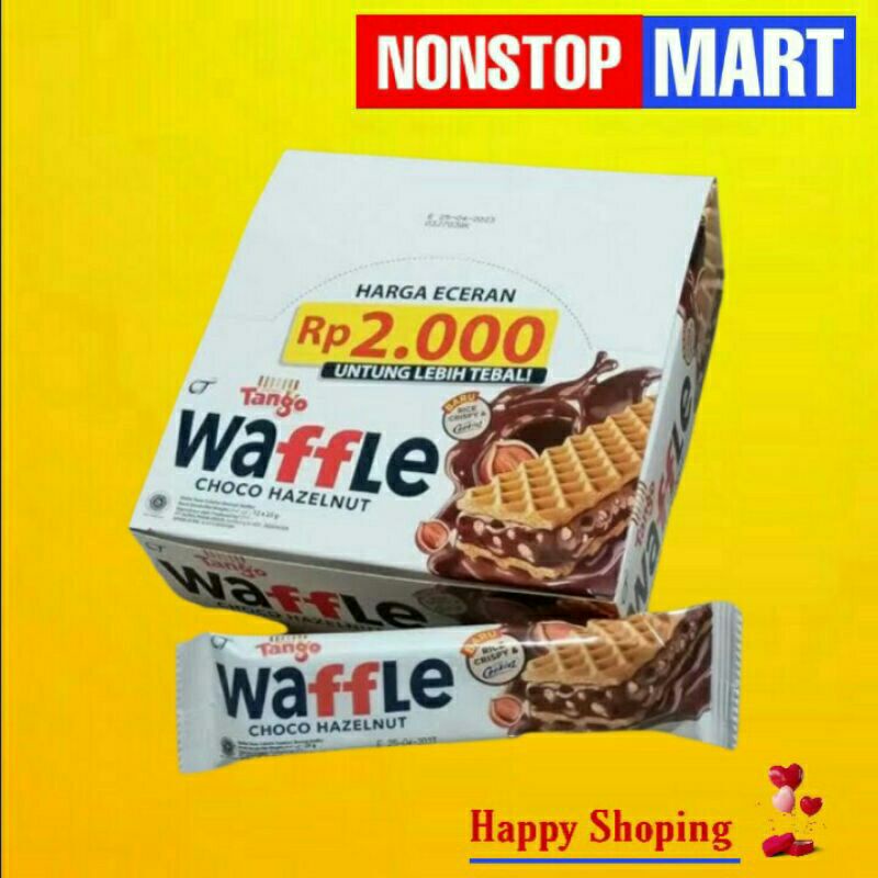 

TANGO WAFFLE choco hazelnut 1 pack isi 12 x 25gr