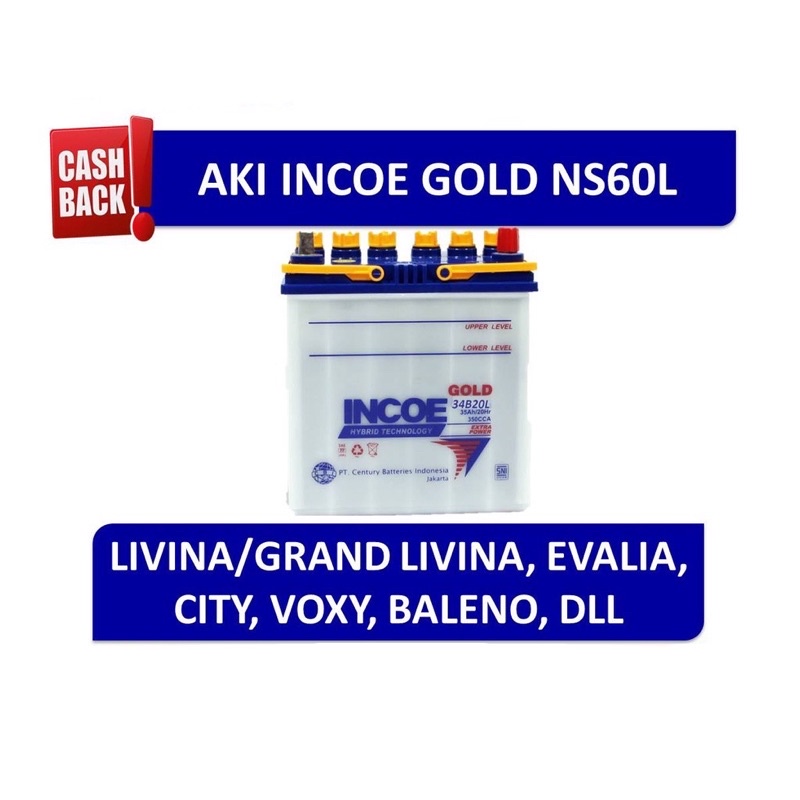 Aki Mobil Incoe Gold NS60L INGO-NS60L Livina Grand Livina City dll