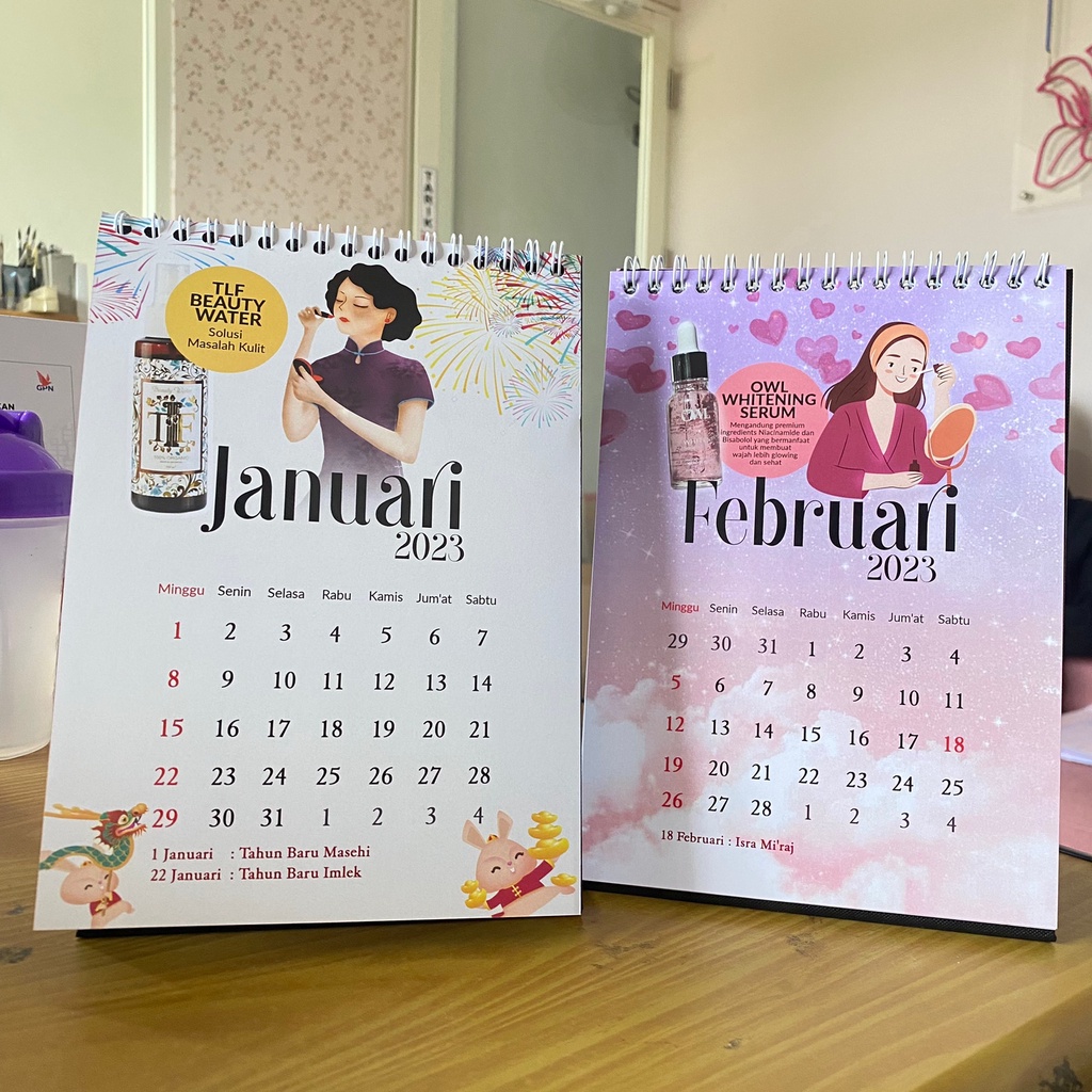 Kalender Meja TLF 2023 / Calendar New Year Kalender 2023 | Kalender Duduk