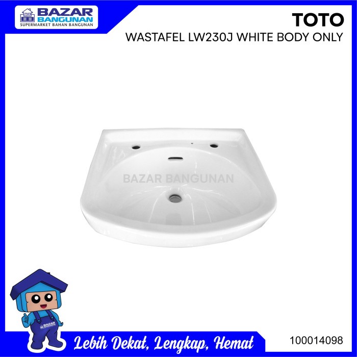 WASHTAFEL / WASTAFEL / WESTAFEL / BASIN TOTO LW 230 J / LW230J WHITE